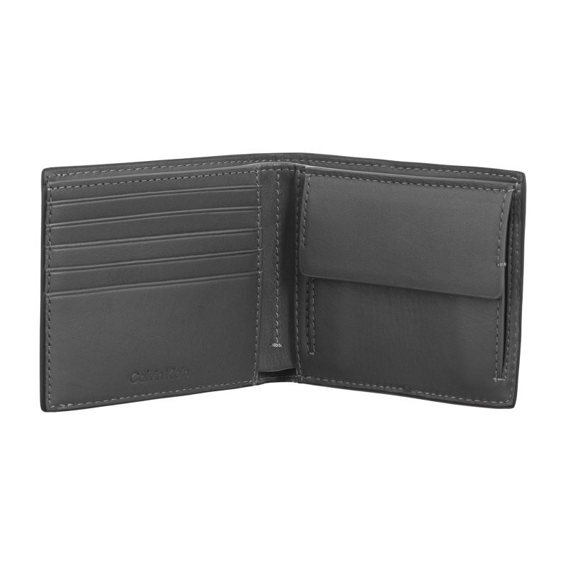 Calvin Klein Clean Esntl Bifold 5CC W/Coin CK Black Palmellato K50K512264 BEH (CK536-a) rankinė