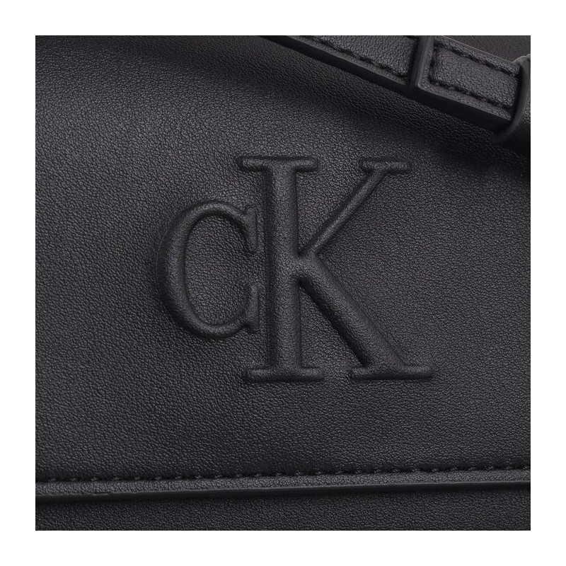 Calvin Klein Sculpted Long Fold Strap Deboss Black K60K612742 BEH (CK531-a) rankinė