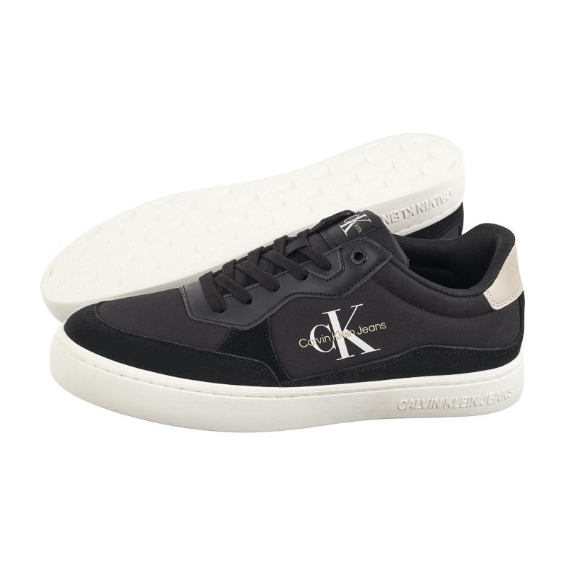 Calvin Klein Classic Cupsole Low Mix Mtl Black/Eggshell/White YM0YM01033 0GR (CK541-a) sportiniai bateliai