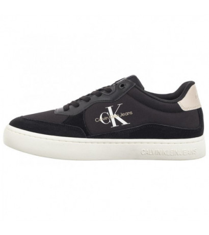 Calvin Klein Classic Cupsole Low Mix Mtl Black/Eggshell/White YM0YM01033 0GR (CK541-a) sportiniai bateliai