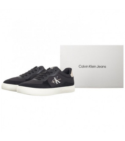Calvin Klein Classic Cupsole Low Mix Mtl Black/Eggshell/White YM0YM01033 0GR (CK541-a) sportiniai bateliai