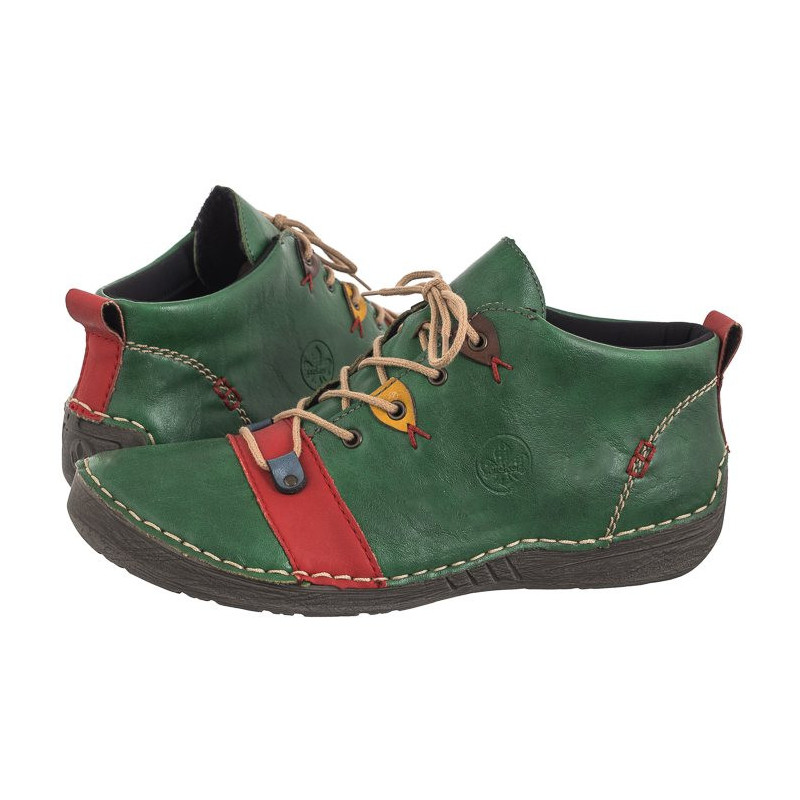 Rieker Zielone 52507-52 Green (RI188-a) batai