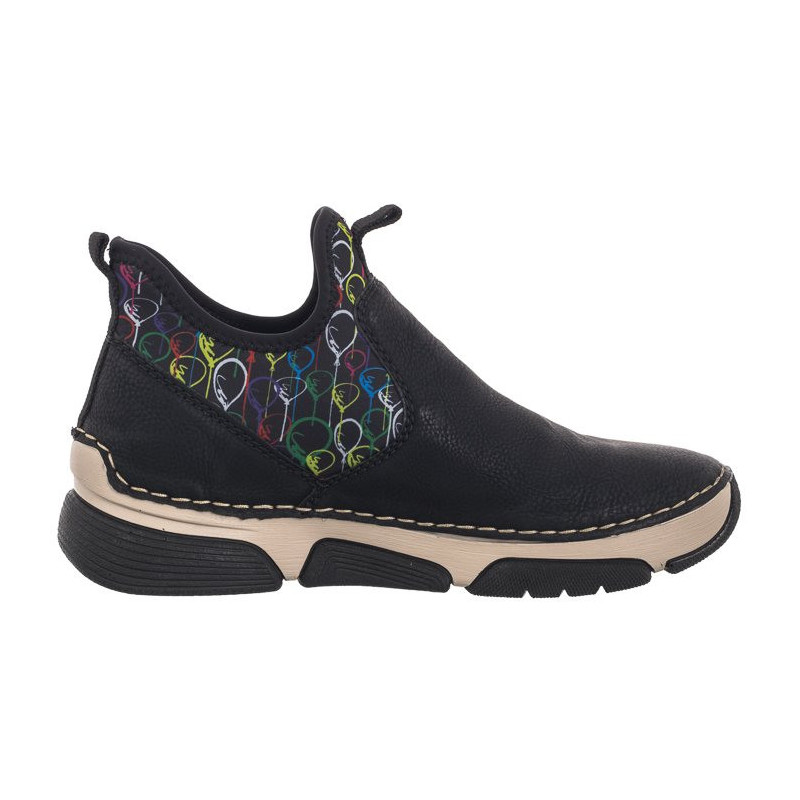 Rieker Czarne 45957-00 Black (RI194-a) batai
