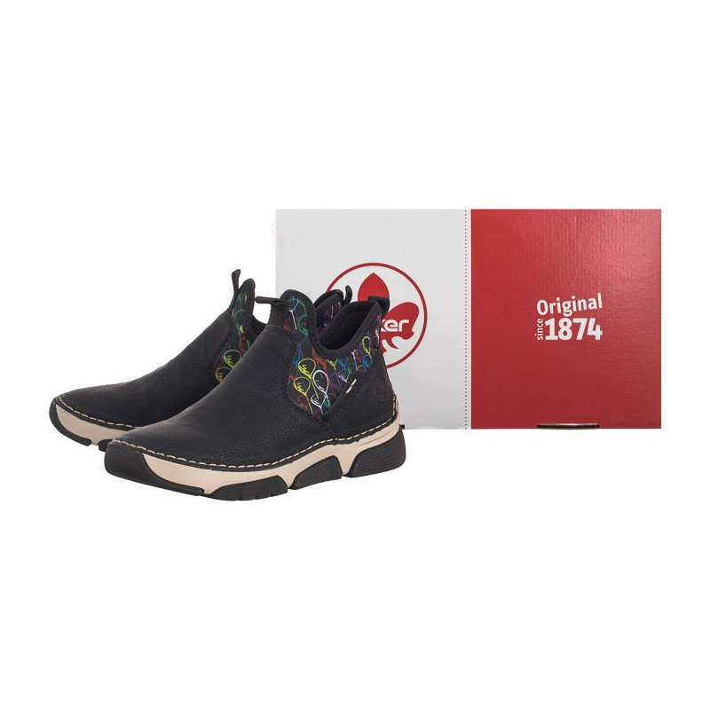 Rieker Czarne 45957-00 Black (RI194-a) batai