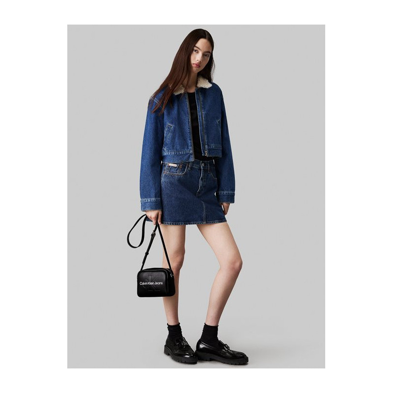 Calvin Klein Sculpted Camera Bag18 Mono Black/Neutral K60K612220 01R (CK545-a) rankinė