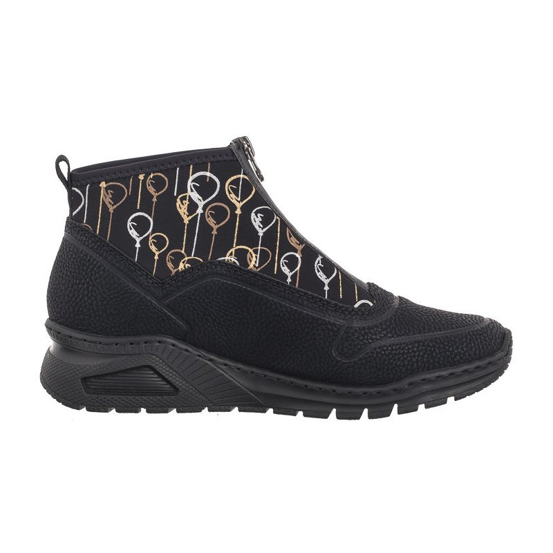 Rieker Czarne M4953-00 Black (RI193-a) batai