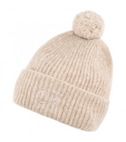 Calvin Klein CK Emboidery Airy Pompom Beanie Gray Morn K60K612586 PCJ (CK552-b) kepurė