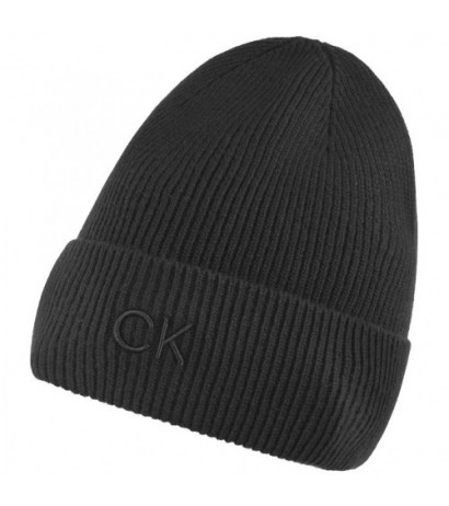 Calvin Klein CK Embroidery Fine Rib Beanie Ck Black K60K612590 BEH (CK554-a) kepurė