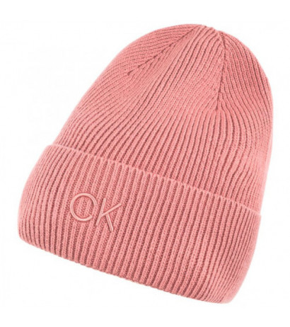 Calvin Klein CK Embroidery Fine Rib Beanie Dusty Rose K60K612590 VCE (CK554-b) kepurė
