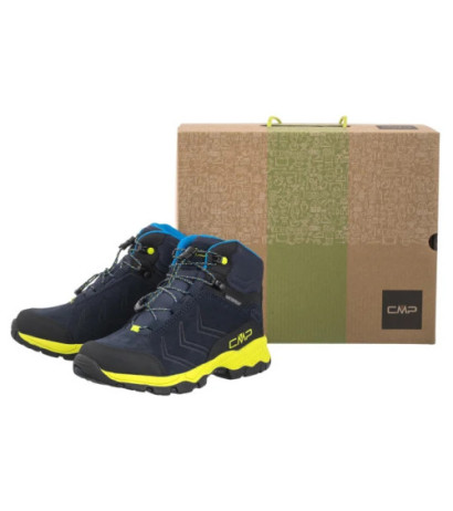CMP Kids Milnick Mid Trekking Shoes Wp 3Q18584 01NR B.Blue Lime (CM25-a) sportiniai bateliai