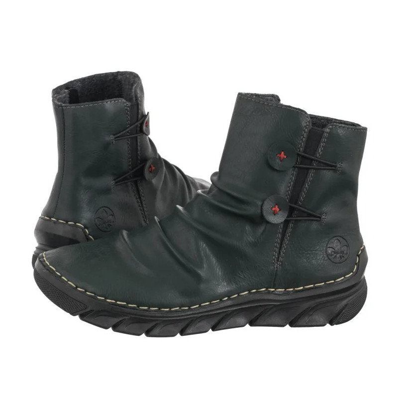 Rieker Zielone 55052-54 Green (RI199-a) batai