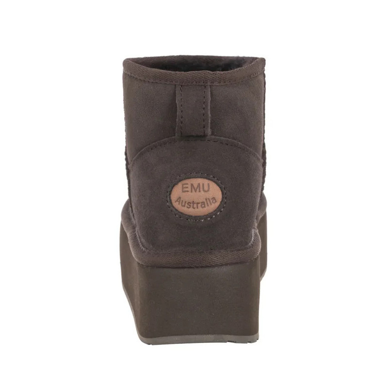 EMU Australia Stinger Micro Flatform Chocolate W13082 (EM505-a) bateliai