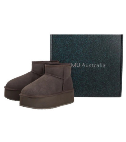 EMU Australia Stinger Micro Flatform Chocolate W13082 (EM505-a) bateliai
