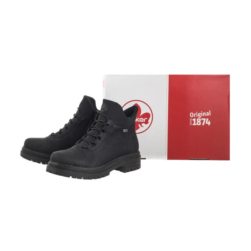 Rieker Czarne Y3163-00 Black (RI39-c) batai