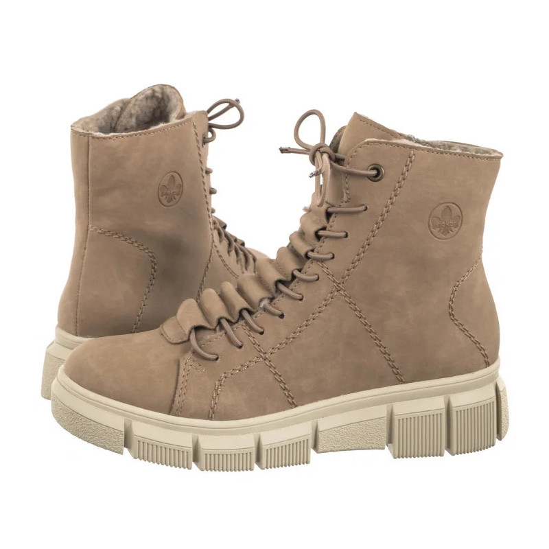 Rieker Beżowe X3428-20 Beige (RI202-a) batai