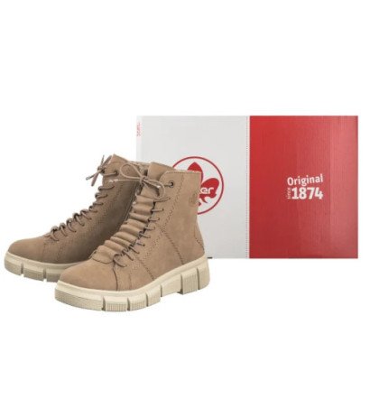 Rieker Beżowe X3428-20 Beige (RI202-a) batai