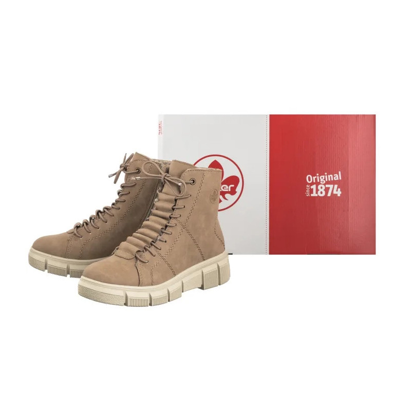 Rieker Beżowe X3428-20 Beige (RI202-a) batai