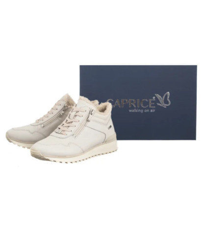 Caprice Beżowe 9-26201-43 404 Cream Nappa (CP420-a) sportiniai bateliai