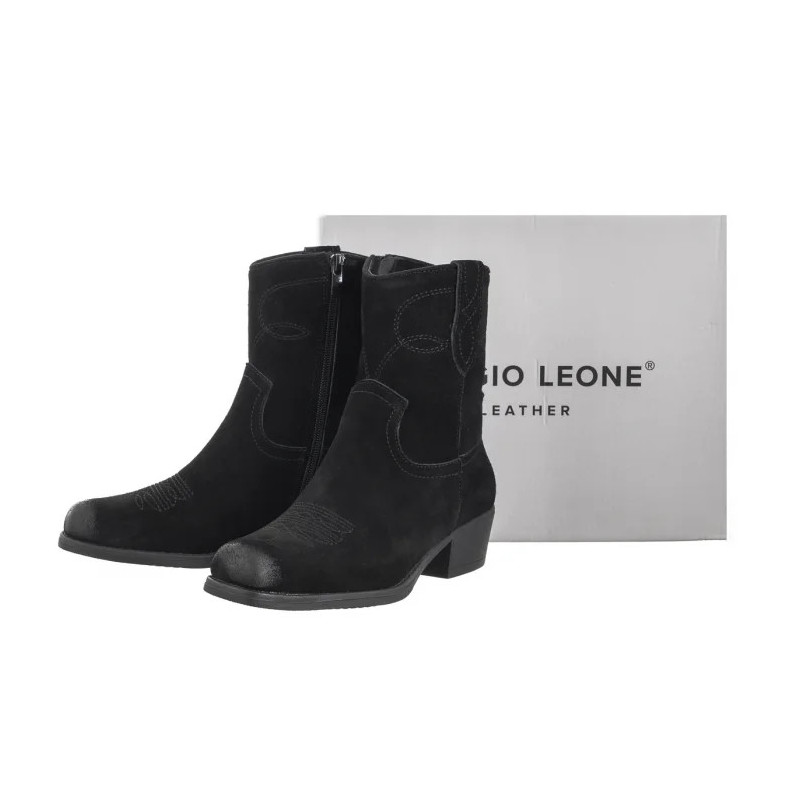Sergio Leone Czarne BT 284-S (SL541-a) bateliai