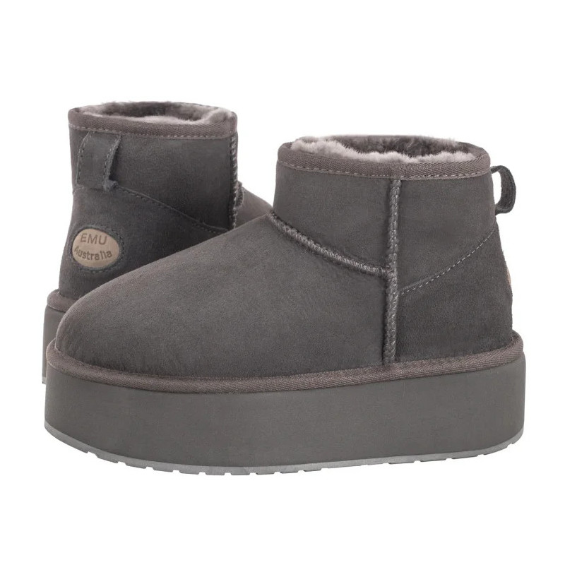 EMU Australia Stinger Micro Flatform Charcoal W13082 (EM505-d) bateliai