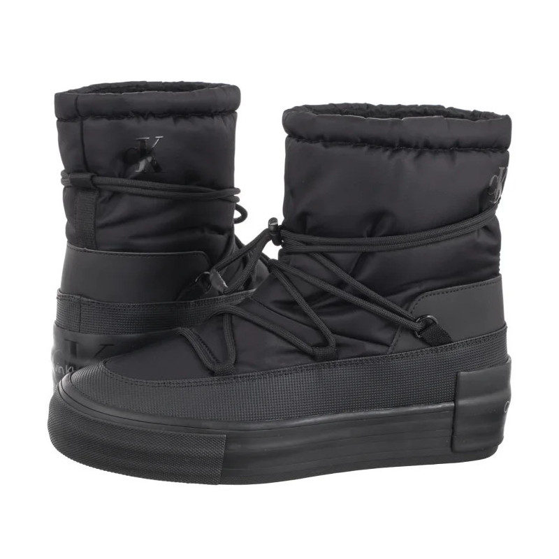 Calvin Klein Vulc Flatform Snow Boot Wn Triple Black YW0YW01591 0GJ (CK580-a) batai