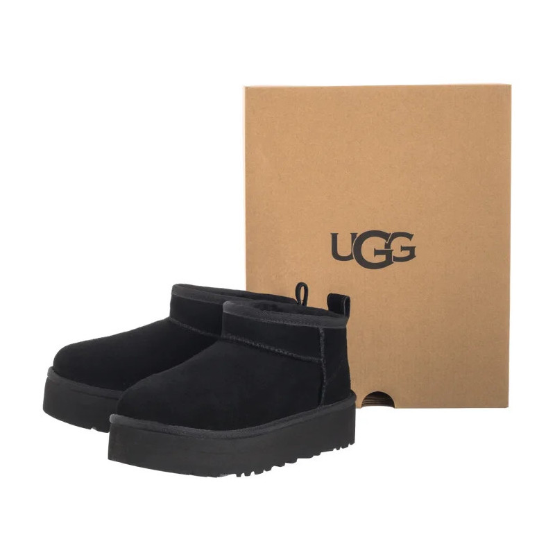 UGG Kids Classic Ultra Mini Platform 1157791K BLK (UA115-b) batai