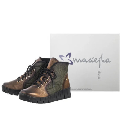 Maciejka Zielone/Złote 06702-09/00-8 (MA1292-a) bateliai
