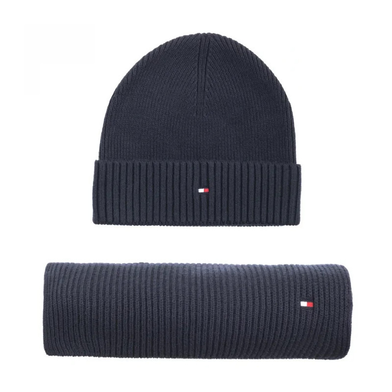 Tommy Hilfiger Flag Pima Cotton Beanie&Scarf AM0AM012937 DW6 (TH1203-a) kepurė