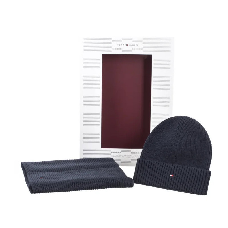 Tommy Hilfiger Flag Pima Cotton Beanie&Scarf AM0AM012937 DW6 (TH1203-a) kepurė