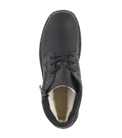 Rieker Czarne 05108-00 Black (RI217-a) žygio batai