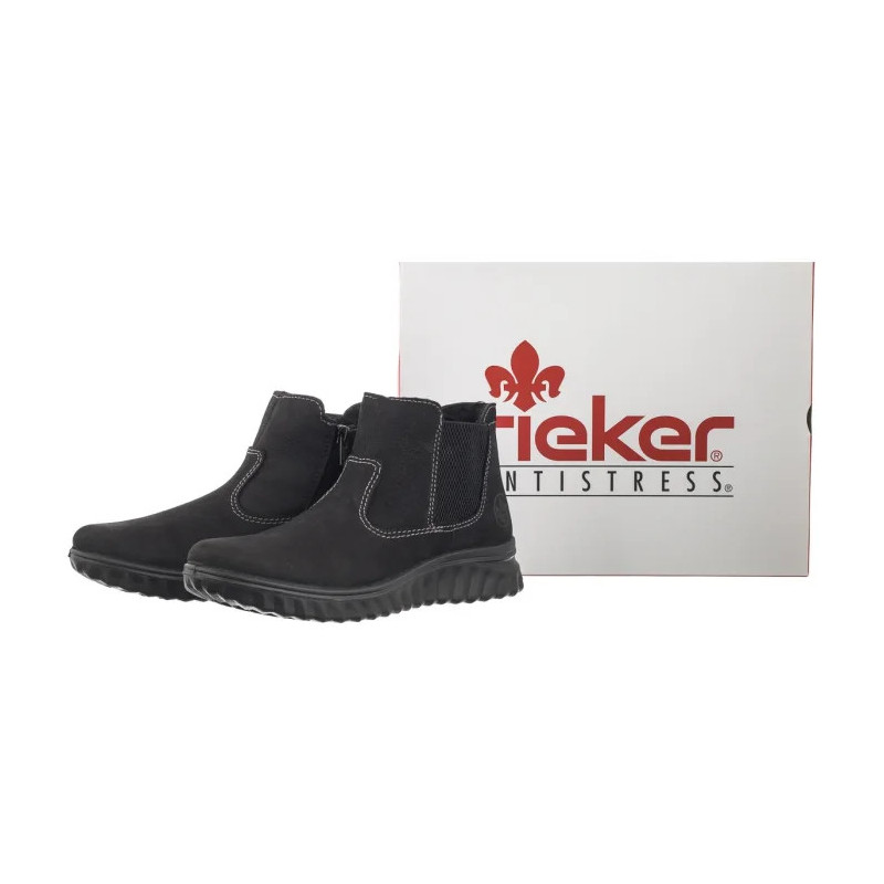 Rieker Czarne 59030-01 Black (RI216-a) batai