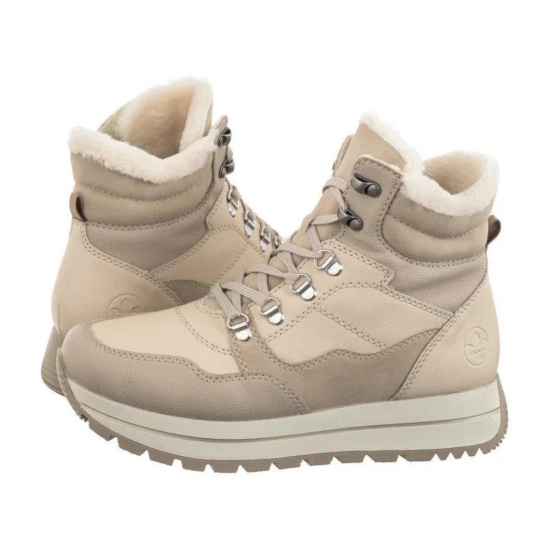 Rieker Beżowe N4002-60 Beige (RI214-a) batai