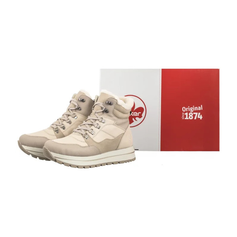 Rieker Beżowe N4002-60 Beige (RI214-a) batai