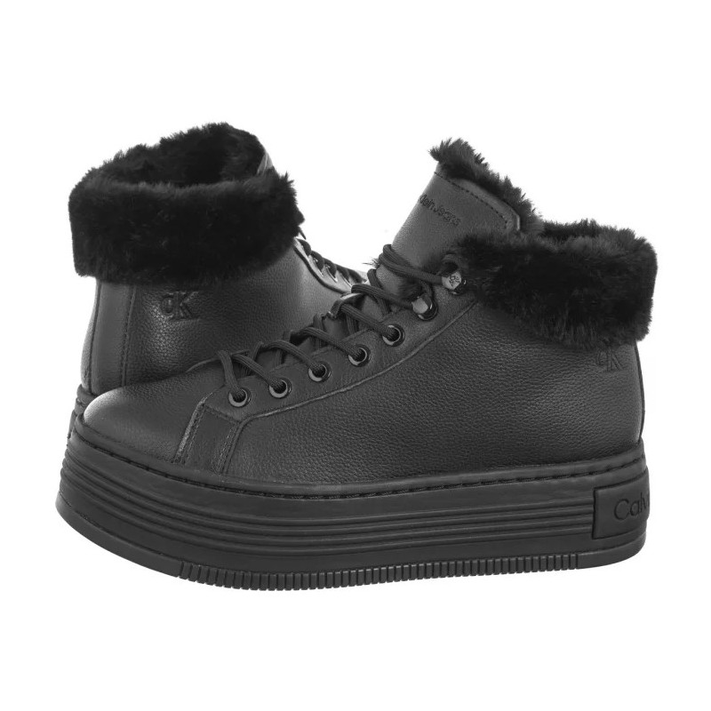 Calvin Klein Bold Platf Low Laceup Mg Lth Triple Black YW0YW01590 0GJ (CK593-a) bateliai