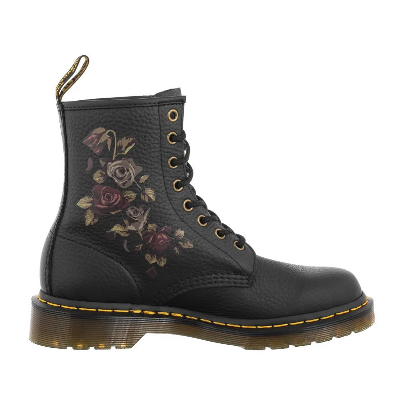 Dr. Martens 1460 Decayed Roses Classic Tumbled Nappa Black 32070001 (DR86-a) batai