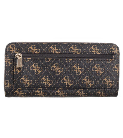 Guess Laurel Slg Large Zip Around SWQE85 00146 Brown Logo (GU665-a) rankinė