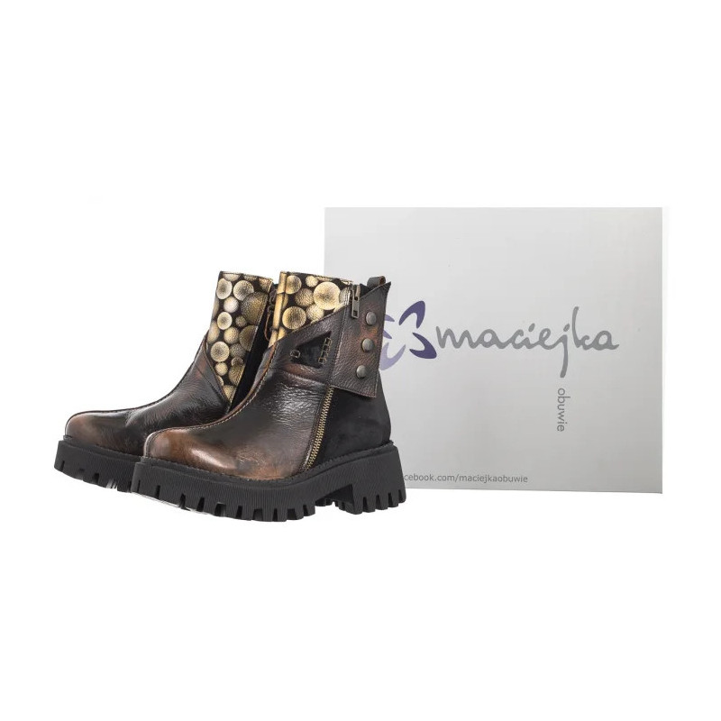 Maciejka Złote/Czarne 06140-25/00-7 (MA1112-b) bateliai