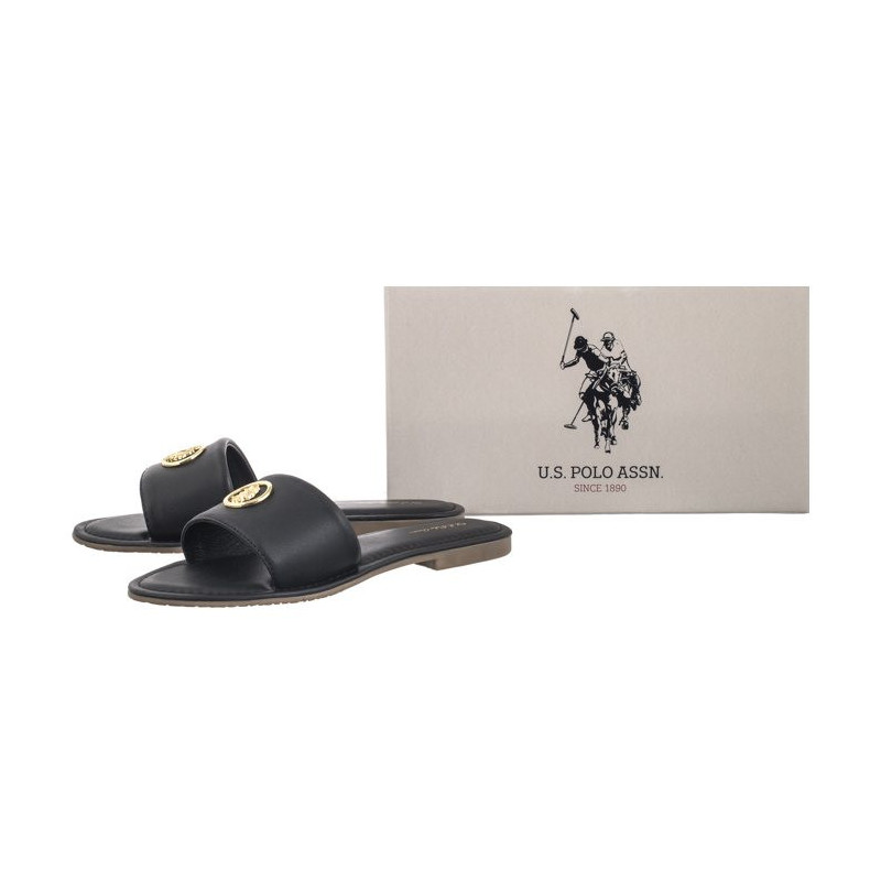U.S. Polo Assn. Linda004 Lth-Blk Linda004W/4L1 (US190-a) Moteriški batai/šlepetės