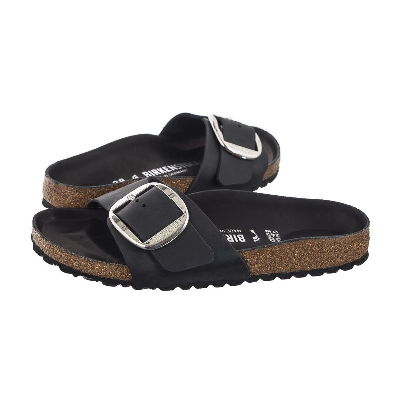 Birkenstock Madrid Big Buckle Black 1006523 (BK248-a) Moteriški batai/šlepetės