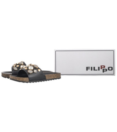 Filippo Czarne DK621/24 BK (FO97-a) Moteriški batai/šlepetės