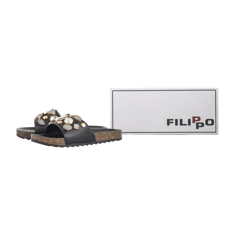 Filippo Czarne DK621/24 BK (FO97-a) Moteriški batai/šlepetės
