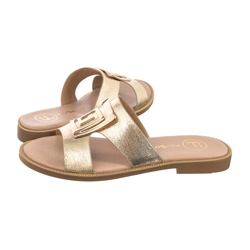 Filippo Złote DK3703/25 GO (FO100-a) Moteriški batai/šlepetės