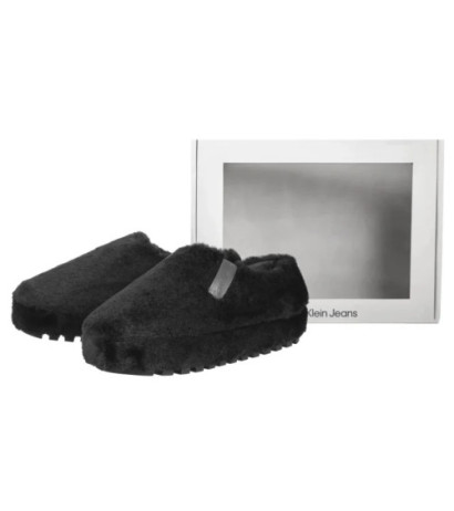 Calvin Klein Home Anke Slipper Wn Fur Triple Black YW0YW01596 0GJ (CK592-a) Moteriški batai/šlepetės