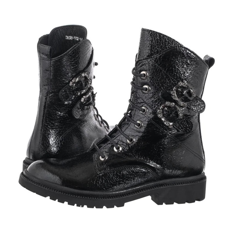 Venezia Czarne Lakierowane L031CRBLOBB034 (VE812-a) batai
