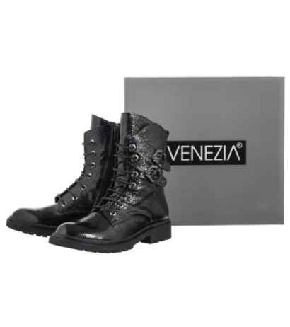 Venezia Czarne Lakierowane L031CRBLOBB034 (VE812-a) batai