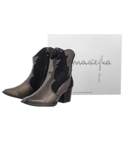 Maciejka Czarne/Złote 06694-25/00-8 (MA1293-b) bateliai