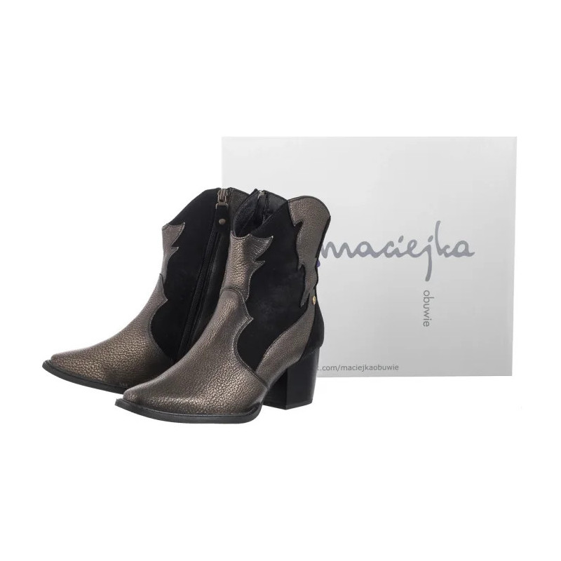 Maciejka Czarne/Złote 06694-25/00-8 (MA1293-b) bateliai