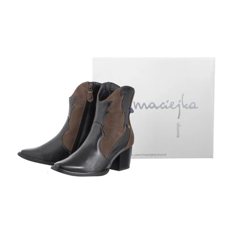 Maciejka Czarne/Brązowe 06694-02/00-8 (MA1293-a) bateliai