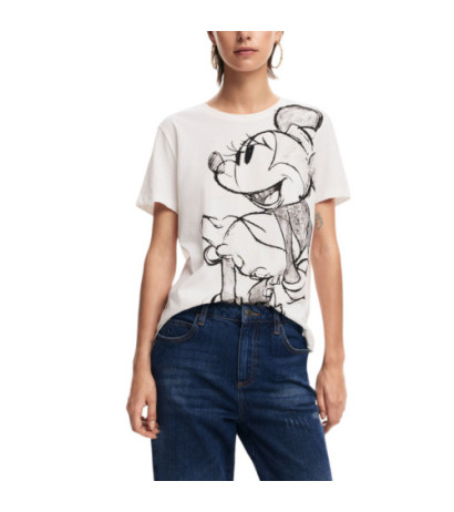 Desigual Marškinėliai 24WWTKA1 White