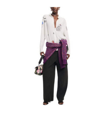 Desigual Moteriški Marškiniai 24WWCW39 White